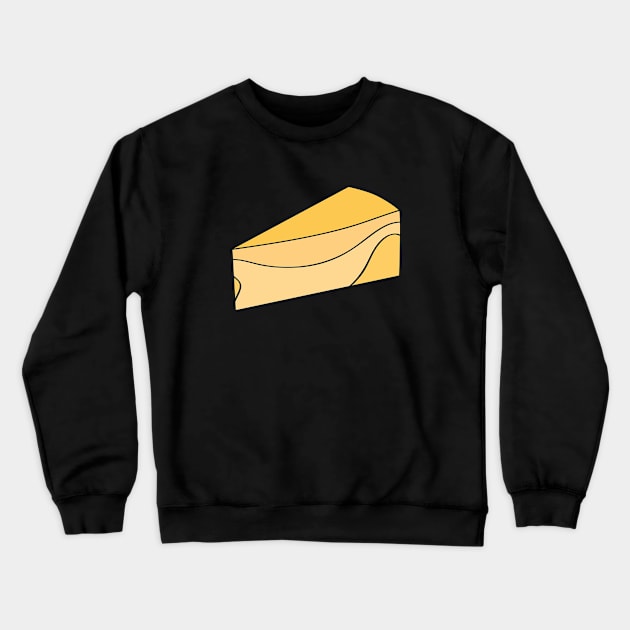 Cheese - Stylized Food Crewneck Sweatshirt by M.P. Lenz